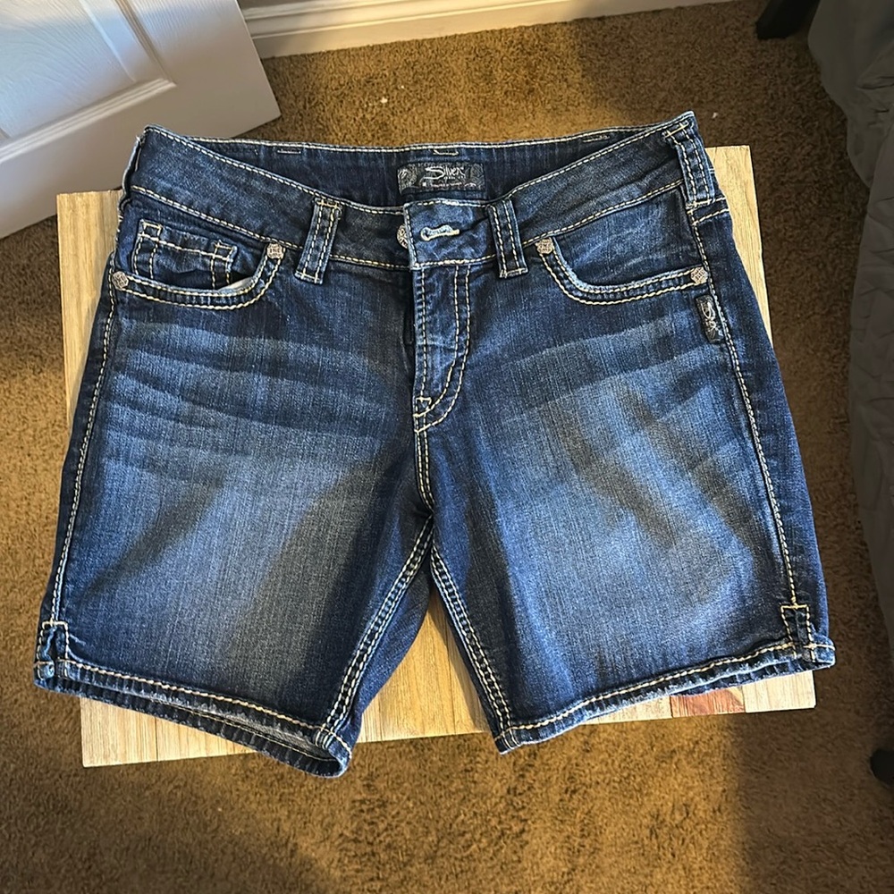 Suki Silver Shorts